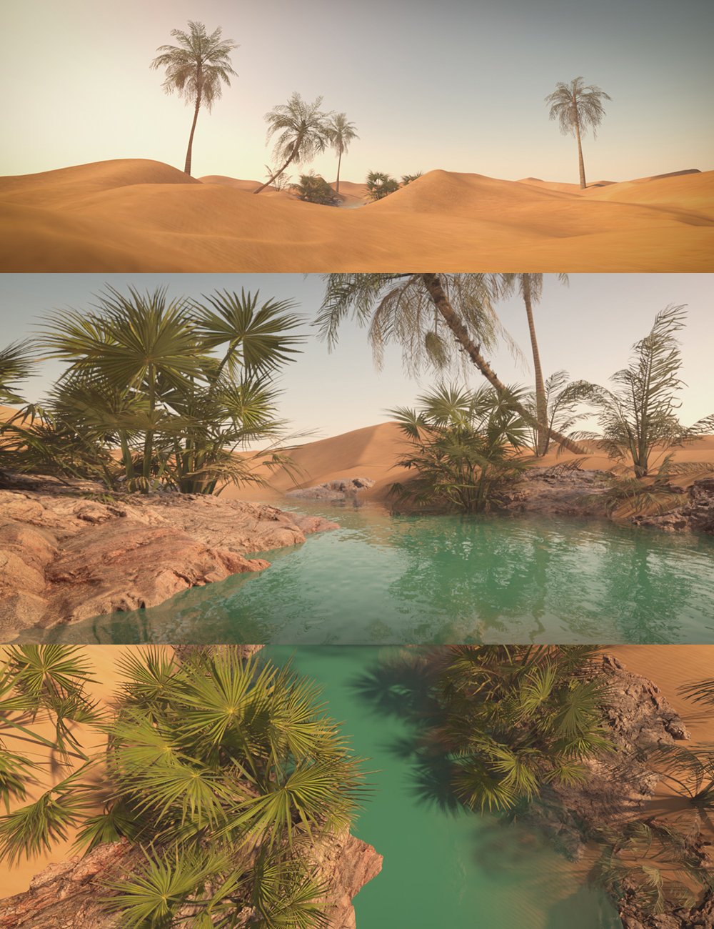 Desert Pond by: Dreamlight, 3D Models by Daz 3D