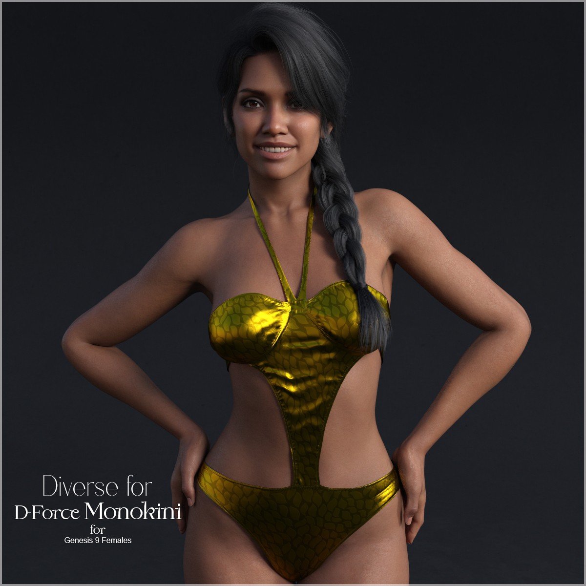 Diverse for D-Force Monokini for G9 Females by: antjeadarling97, 3D Models by Daz 3D