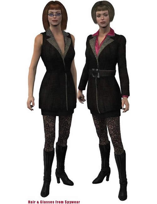 Dresscoat Italia by: , 3D Models by Daz 3D