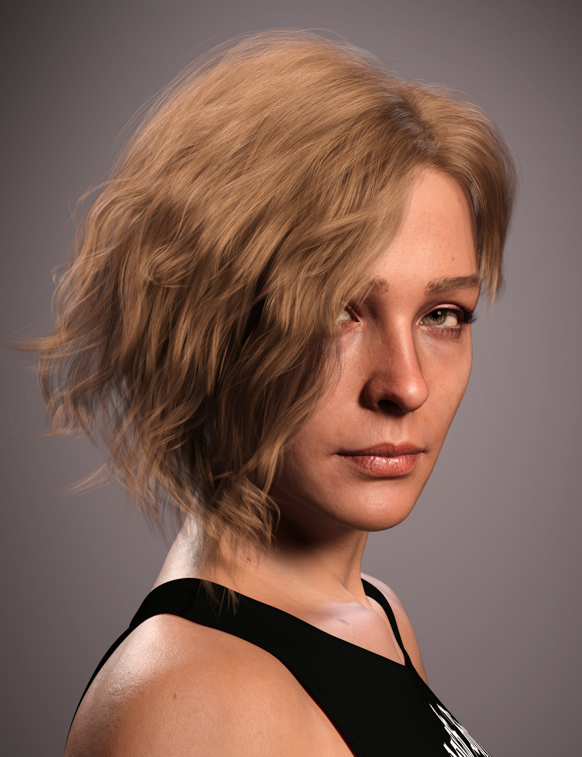 FE Side Bangs Short Hair for Genesis 9