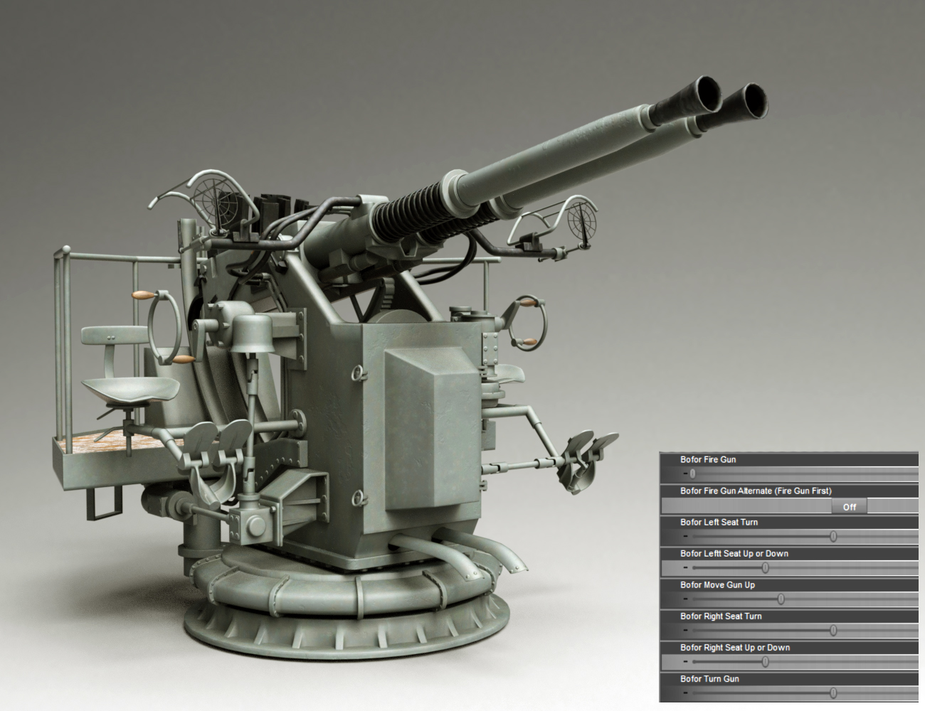 Fletcher Class Destroyer Daz 3D