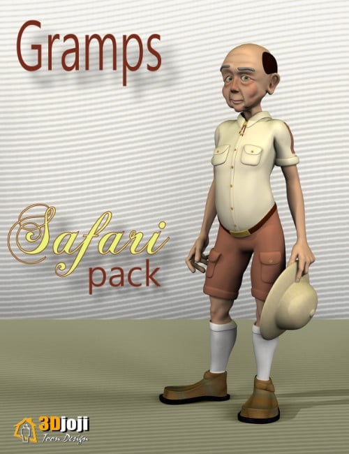 Gramps Safari Pack by: 3djoji, 3D Models by Daz 3D