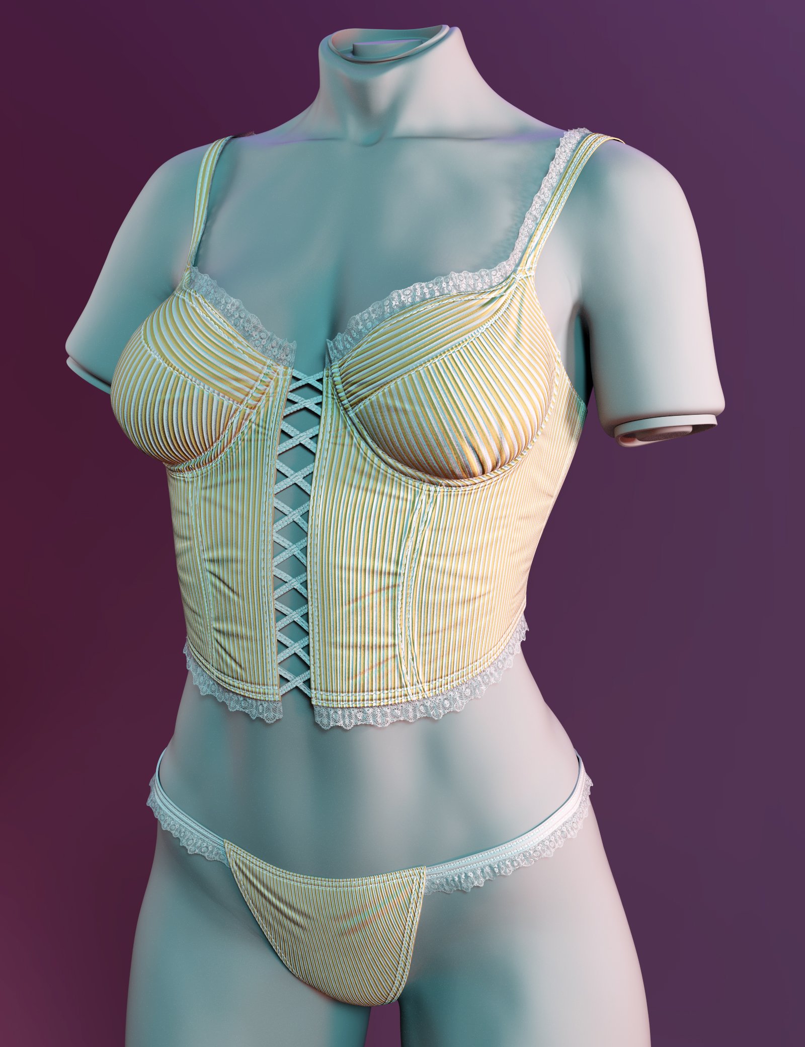 X-Fashion Sweet Underwear Lingerie for Genesis 9