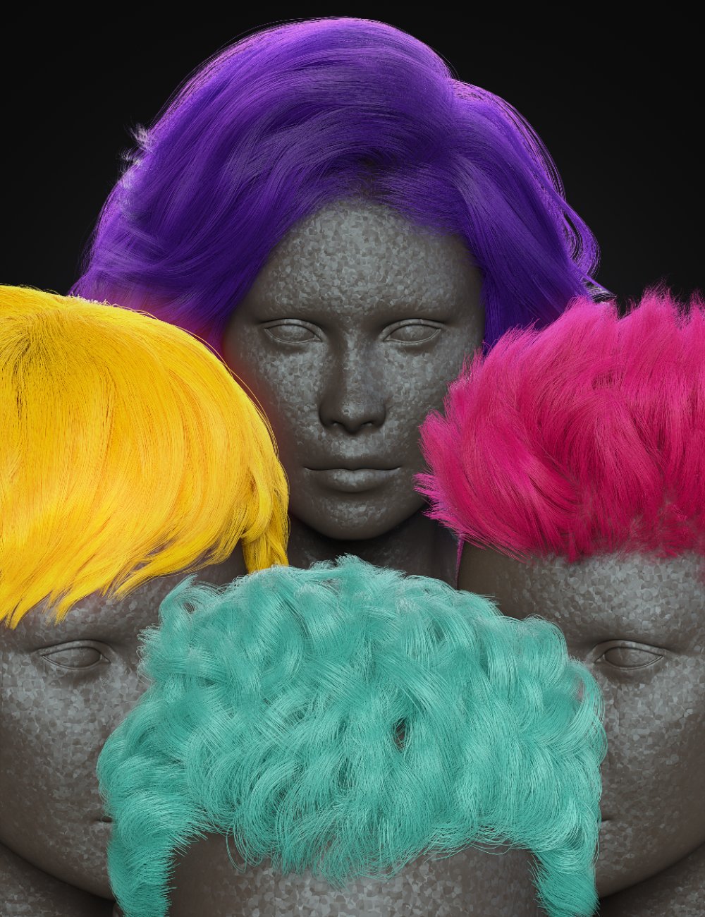 Feeling Fruity OmniHair Shaders by: Silas3D, 3D Models by Daz 3D