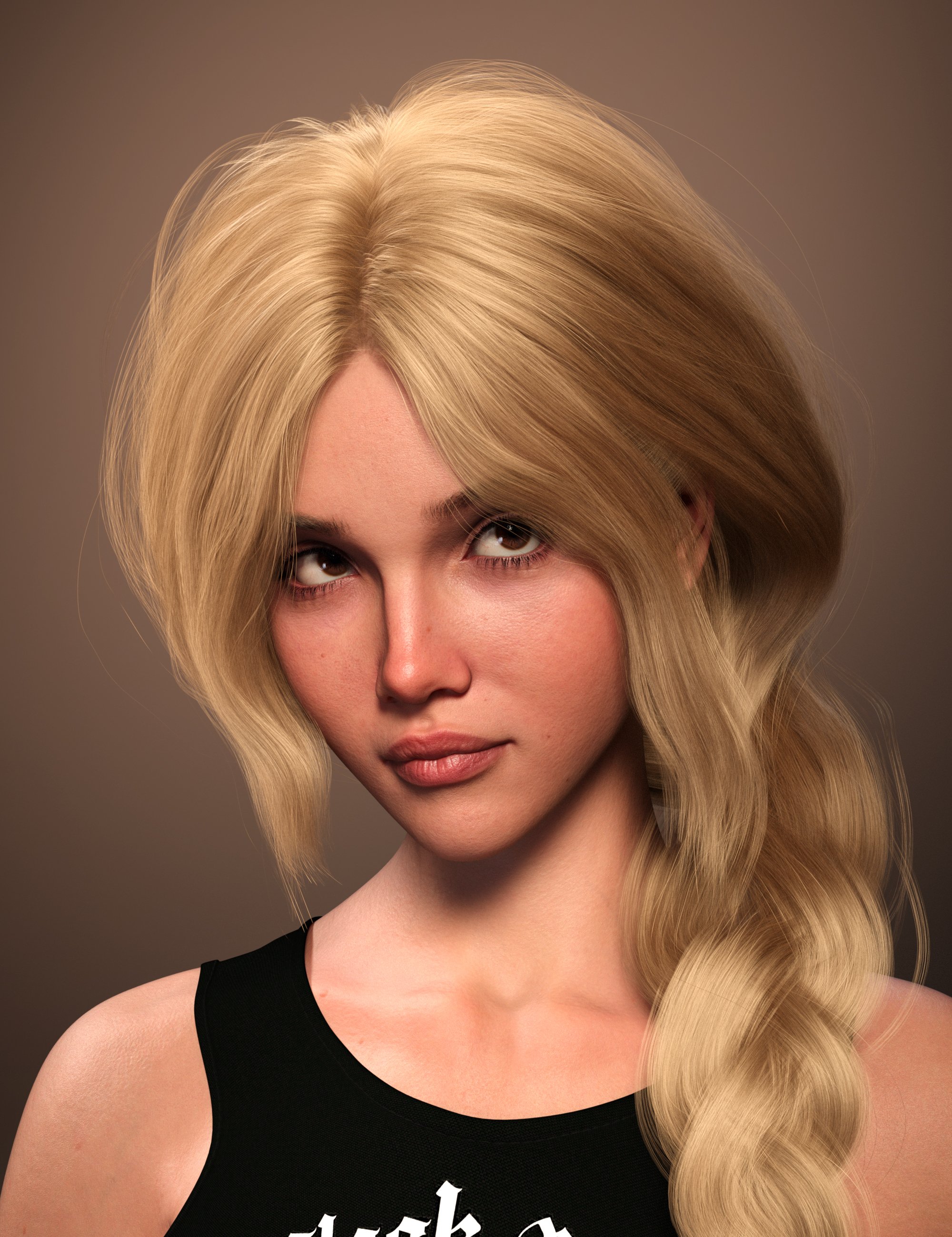 FE Big Twist Braid Hair for Genesis 9