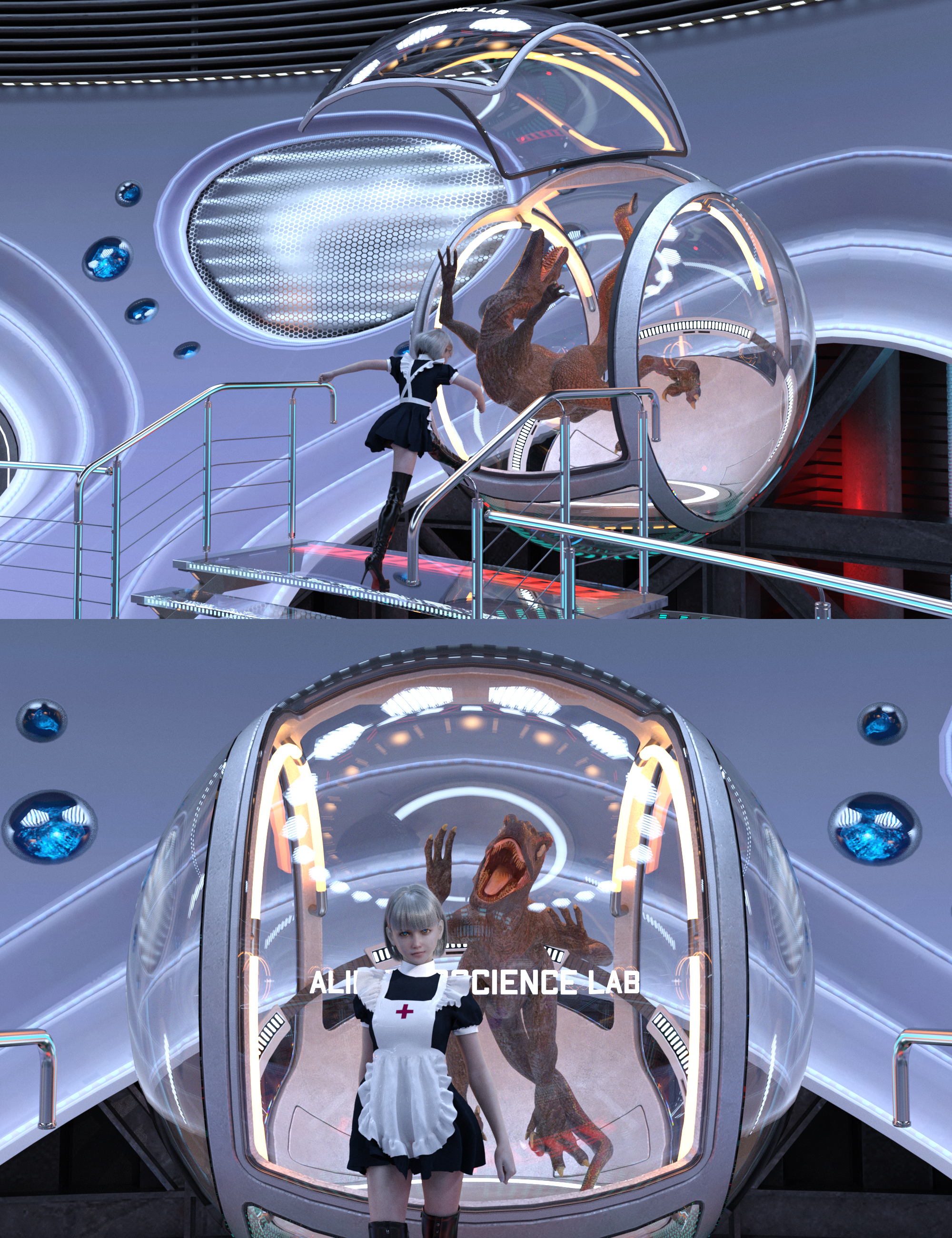 Starliner - Alien Bioscience Lab | Daz 3D