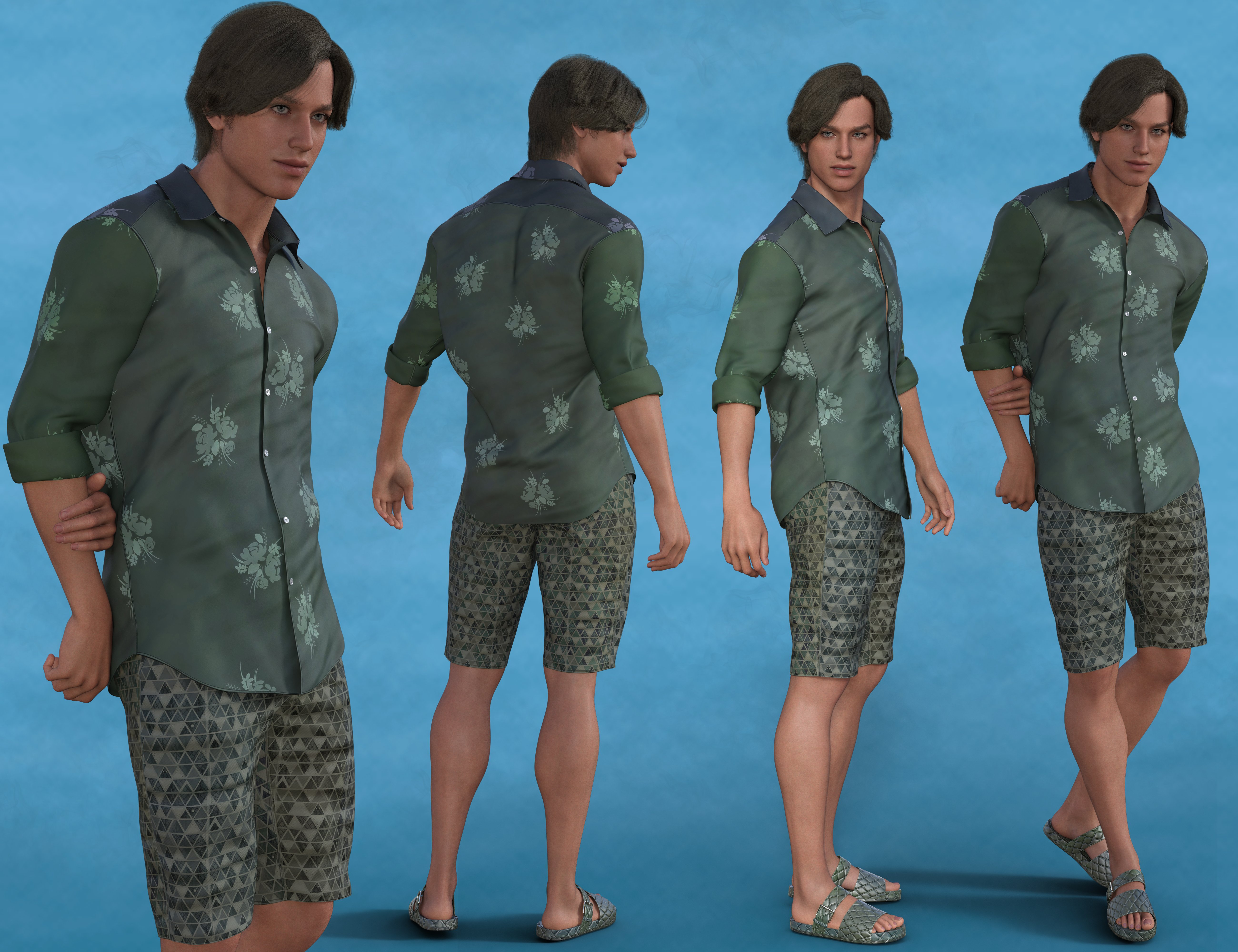 T-Pack HnC24 Mens Summer Outfit Texture Add-on