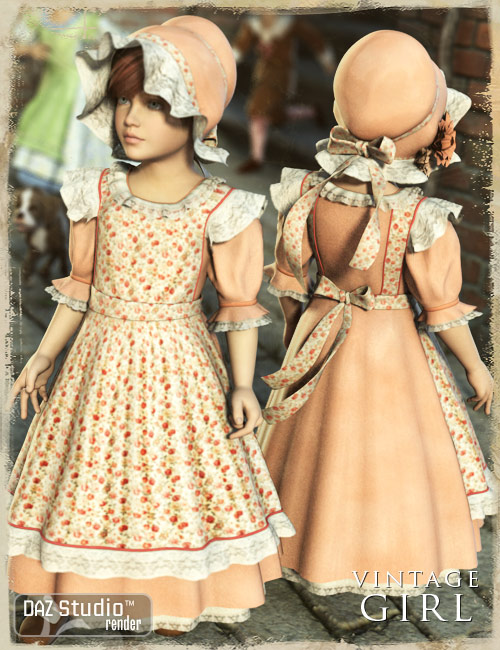 Vintage Girl by: esha, 3D Models by Daz 3D