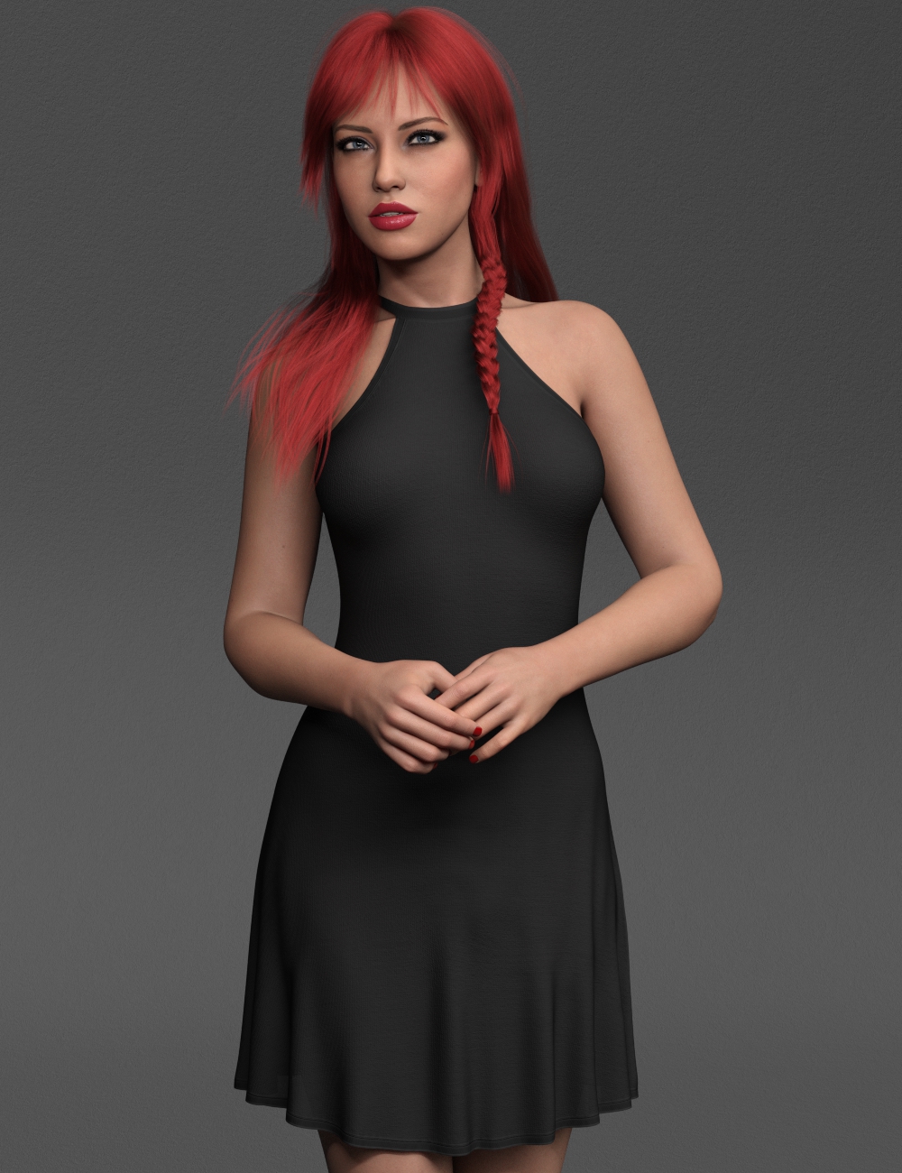 A97 dForce Halter Dress for Genesis 9 and 8 Females
