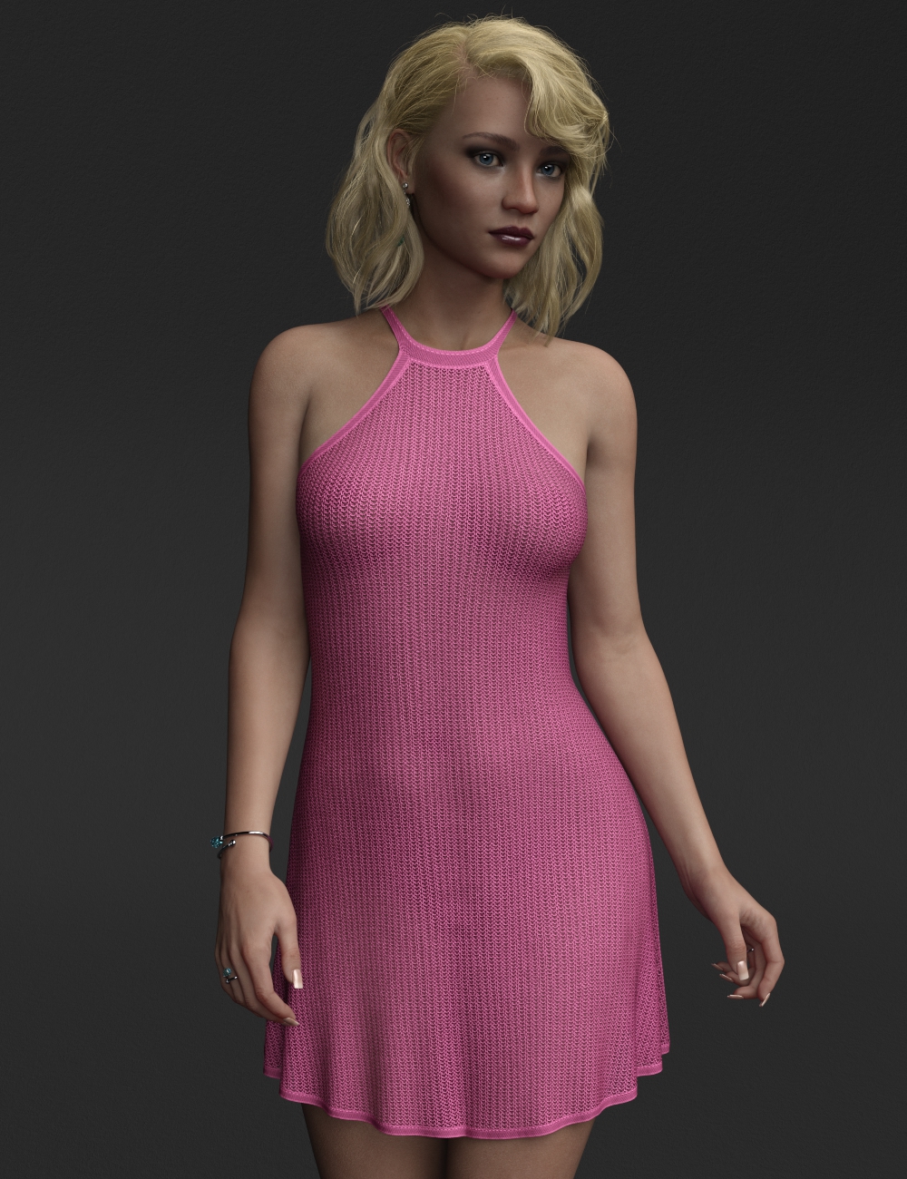 Diverse for dForce Halter Dress for Genesis 9 and 8 Females