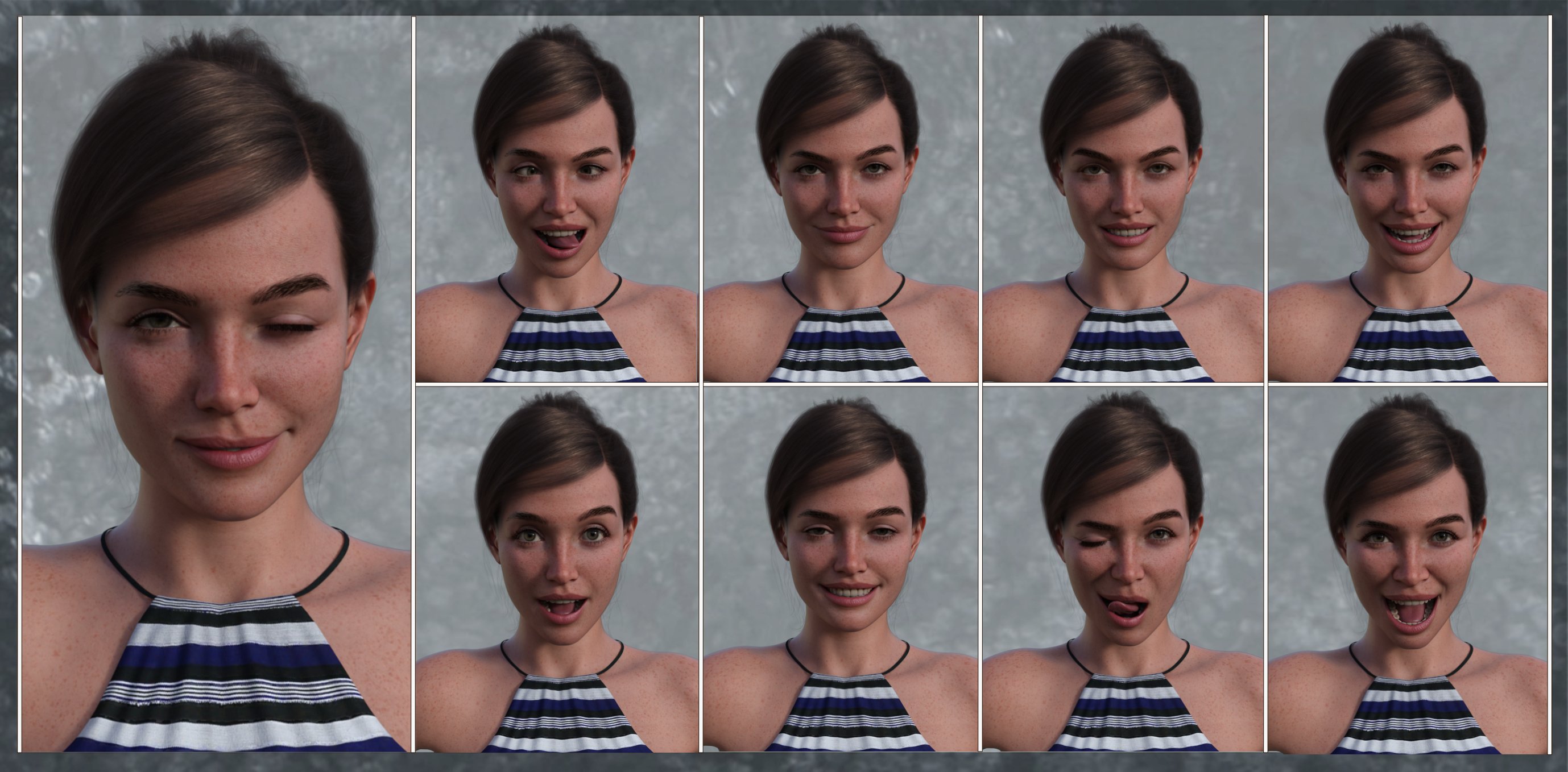 FG Expressions Collection for Genesis 9