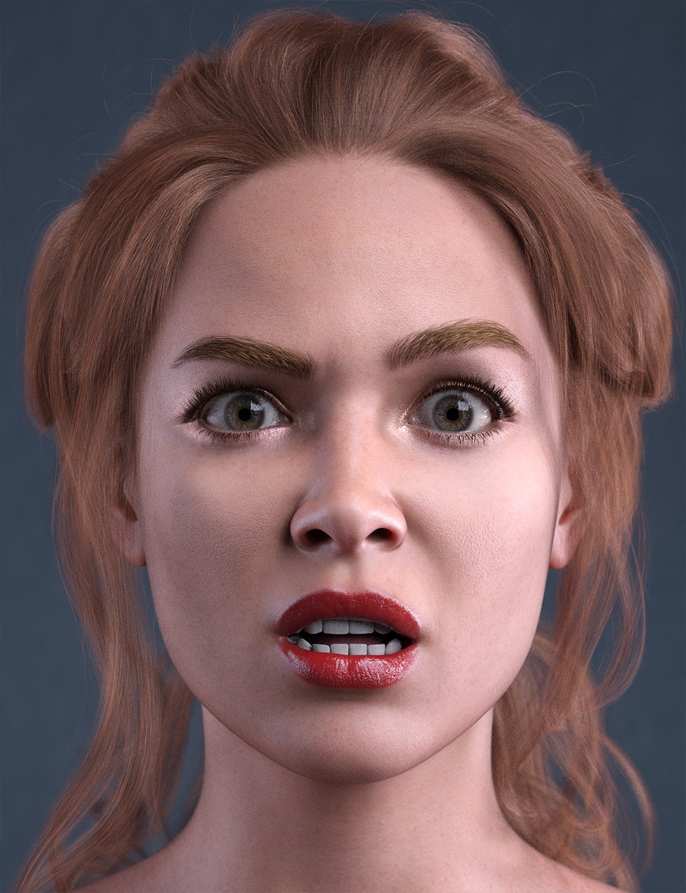 Exaggerated Expressions for Victoria 9 by: aurora, 3D Models by Daz 3D