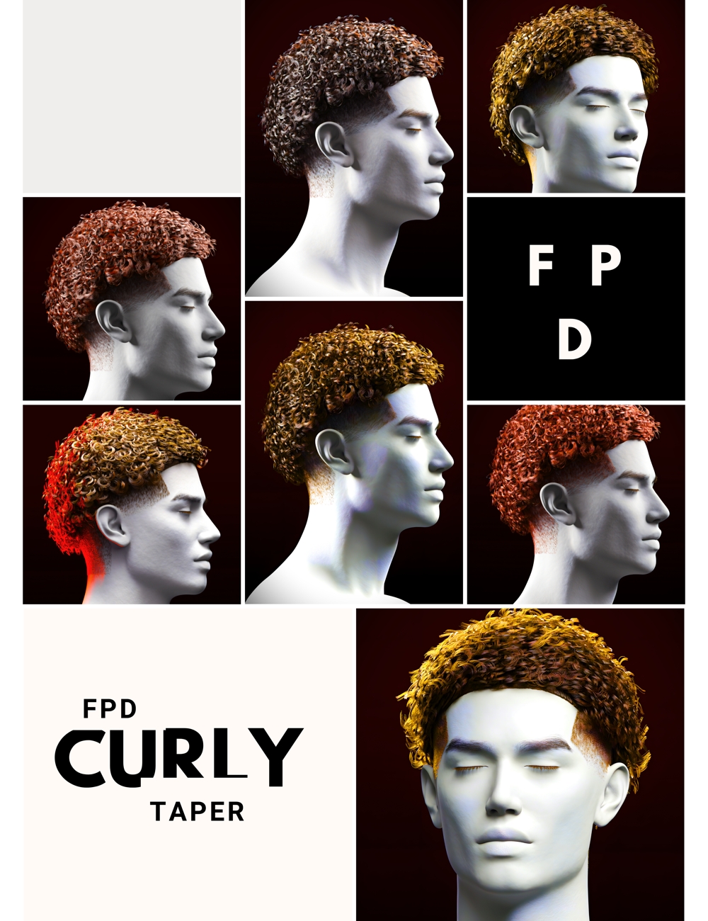 FPD Curly Taper Fade for Genesis 9