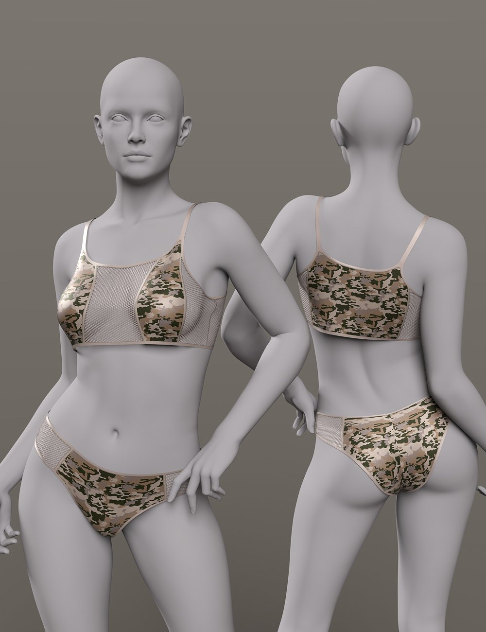 InStyle - dForce CeeCee Basics Outfit for Genesis 9 and 8 Female Add-On