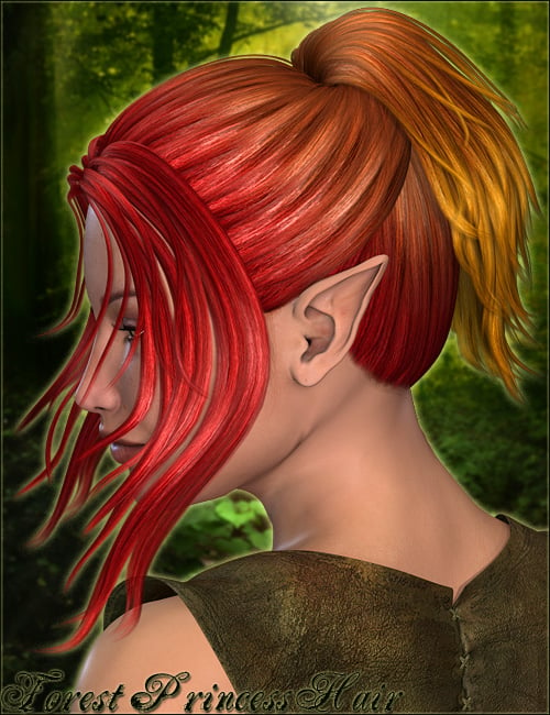 Forest Princess Hair by: Valea, 3D Models by Daz 3D