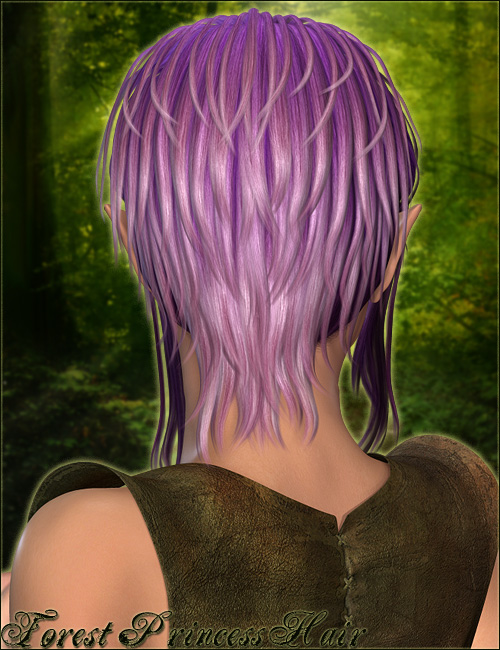 Forest Princess Hair by: Valea, 3D Models by Daz 3D
