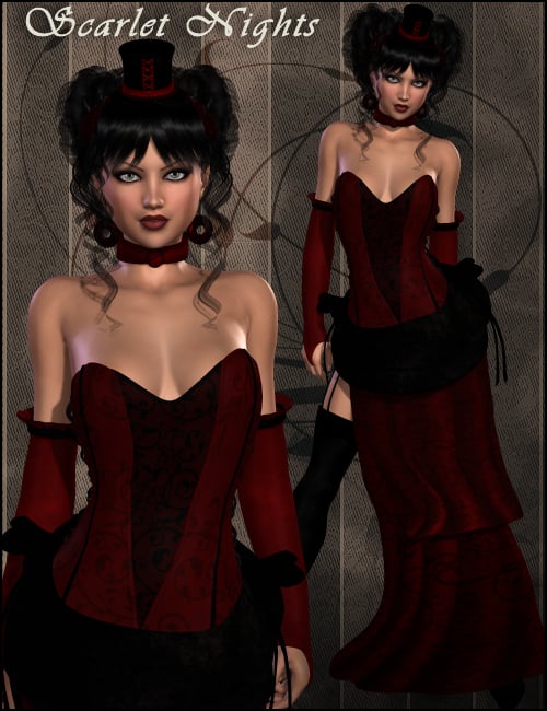 Scarlet Nights by: Propschick, 3D Models by Daz 3D