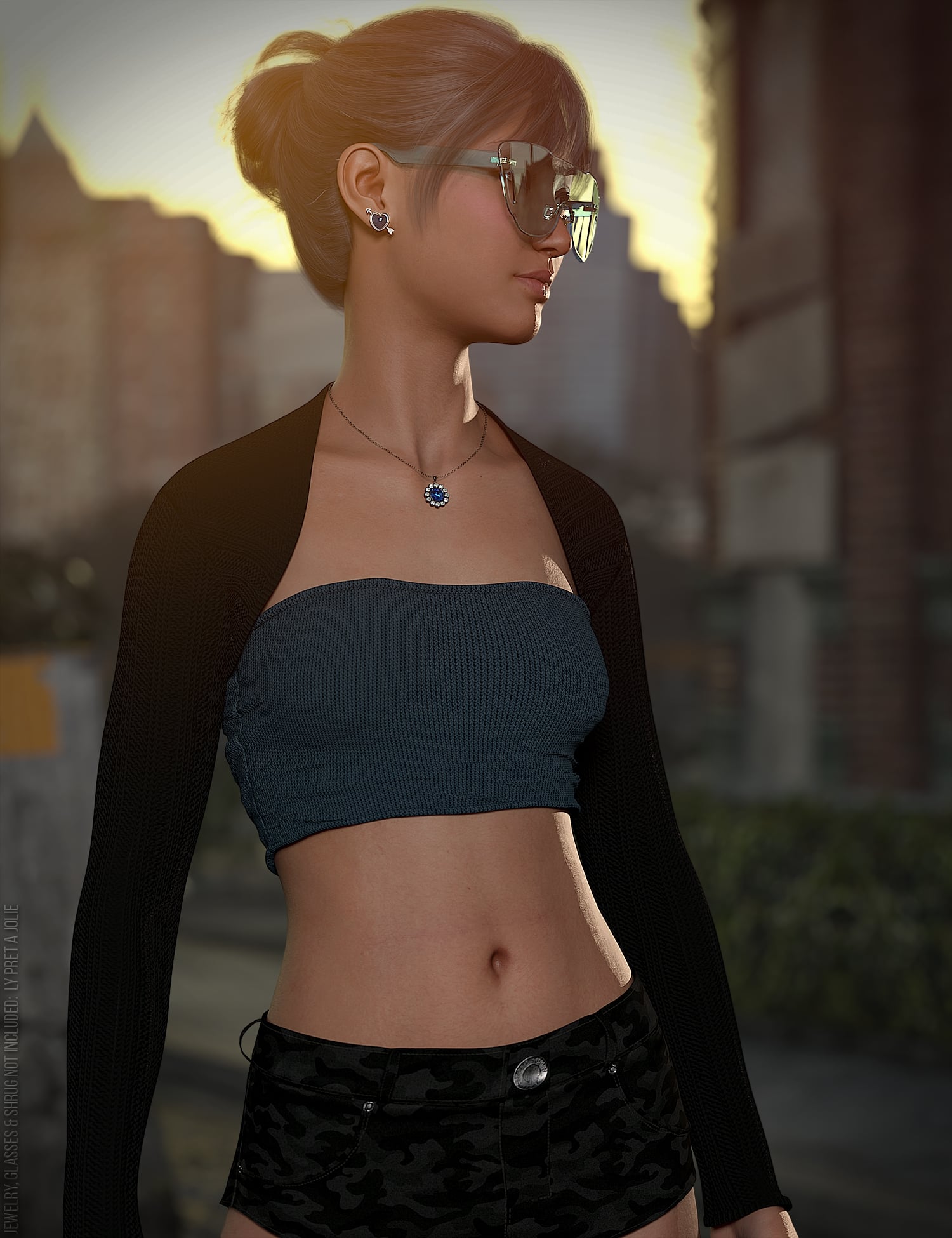 GENESIS STRAPLESS DRESS main image 1