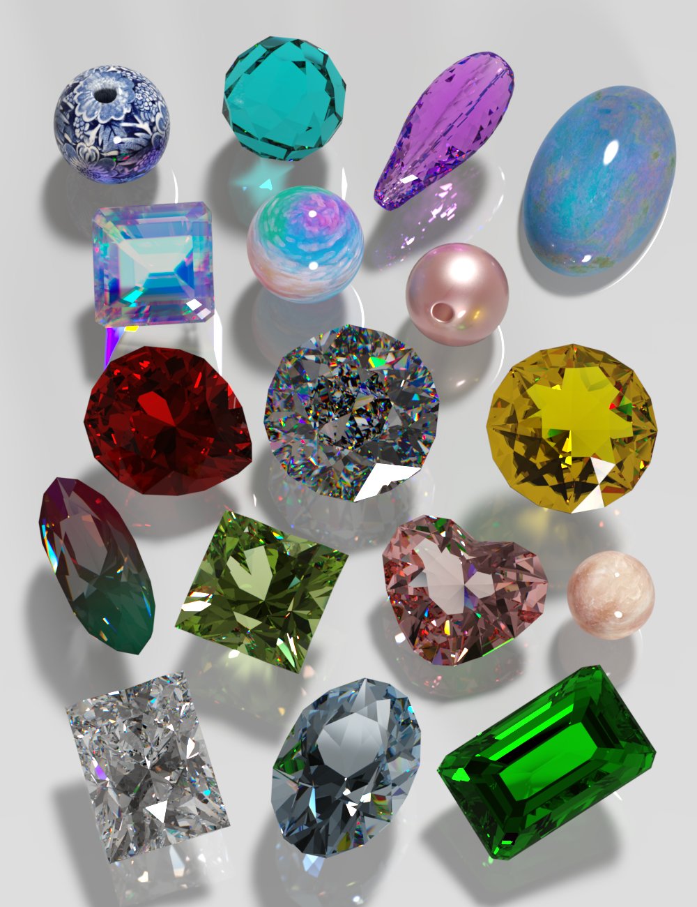 Morphing Gems, Shaders and IMM Brushes | Daz 3D