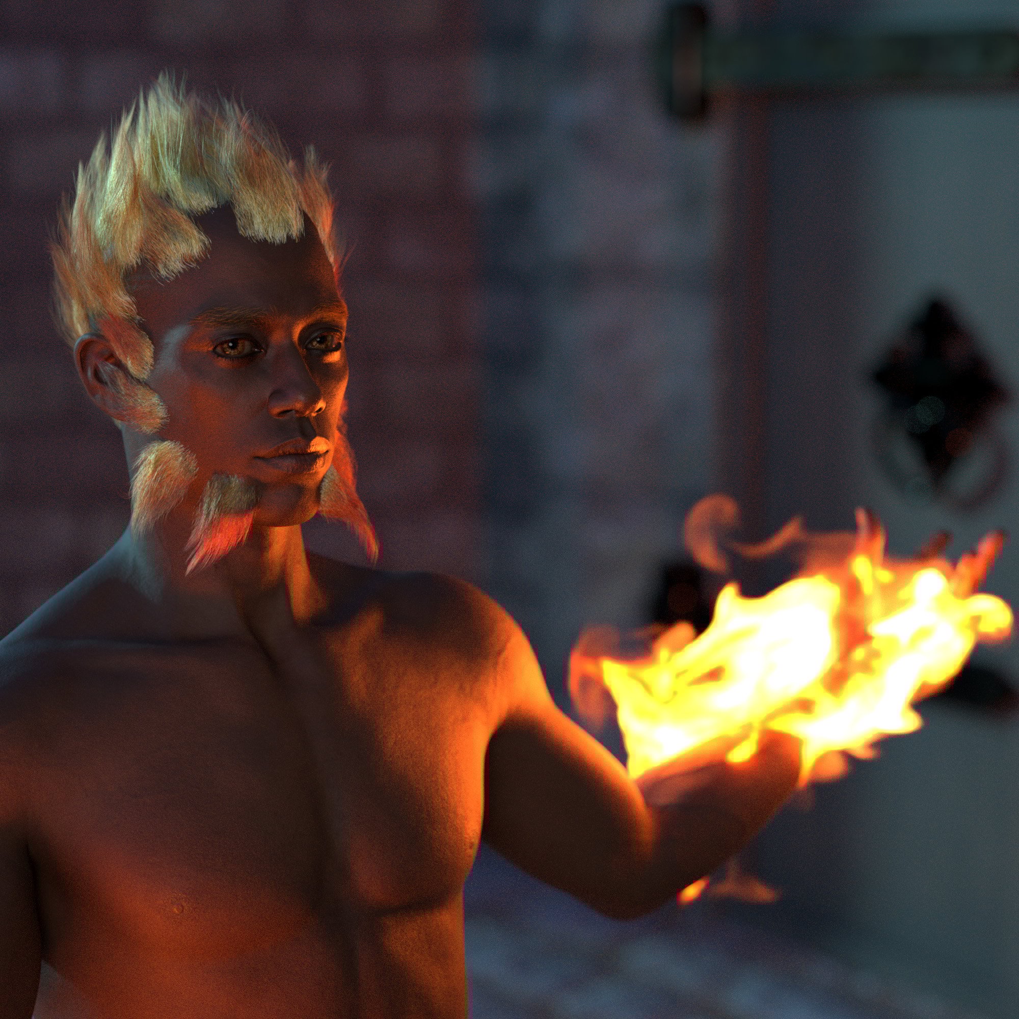 Oso dForce Fanciful Hair for Genesis 9