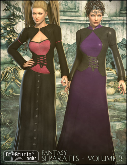 Fantasy Separates Vol 3 Fantasy Separates Vol 3 by: SarsaXena, 3D Models by Daz 3D