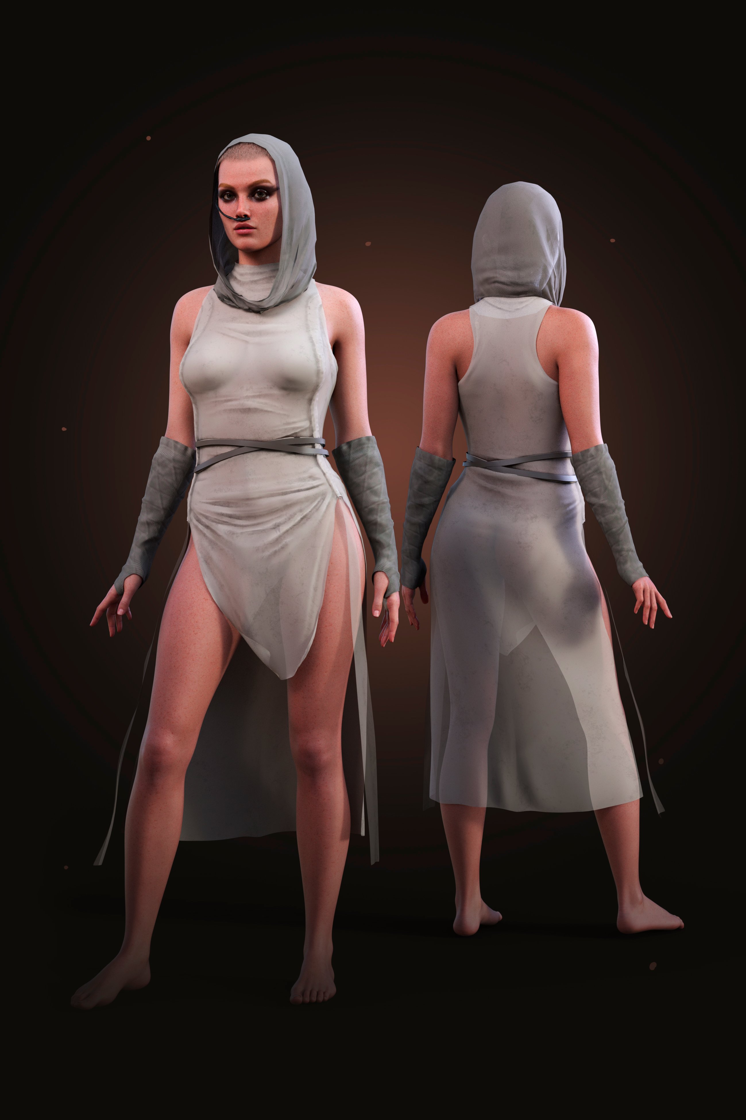 dForce LA Desert Outfit for Genesis 9 and 8 Female