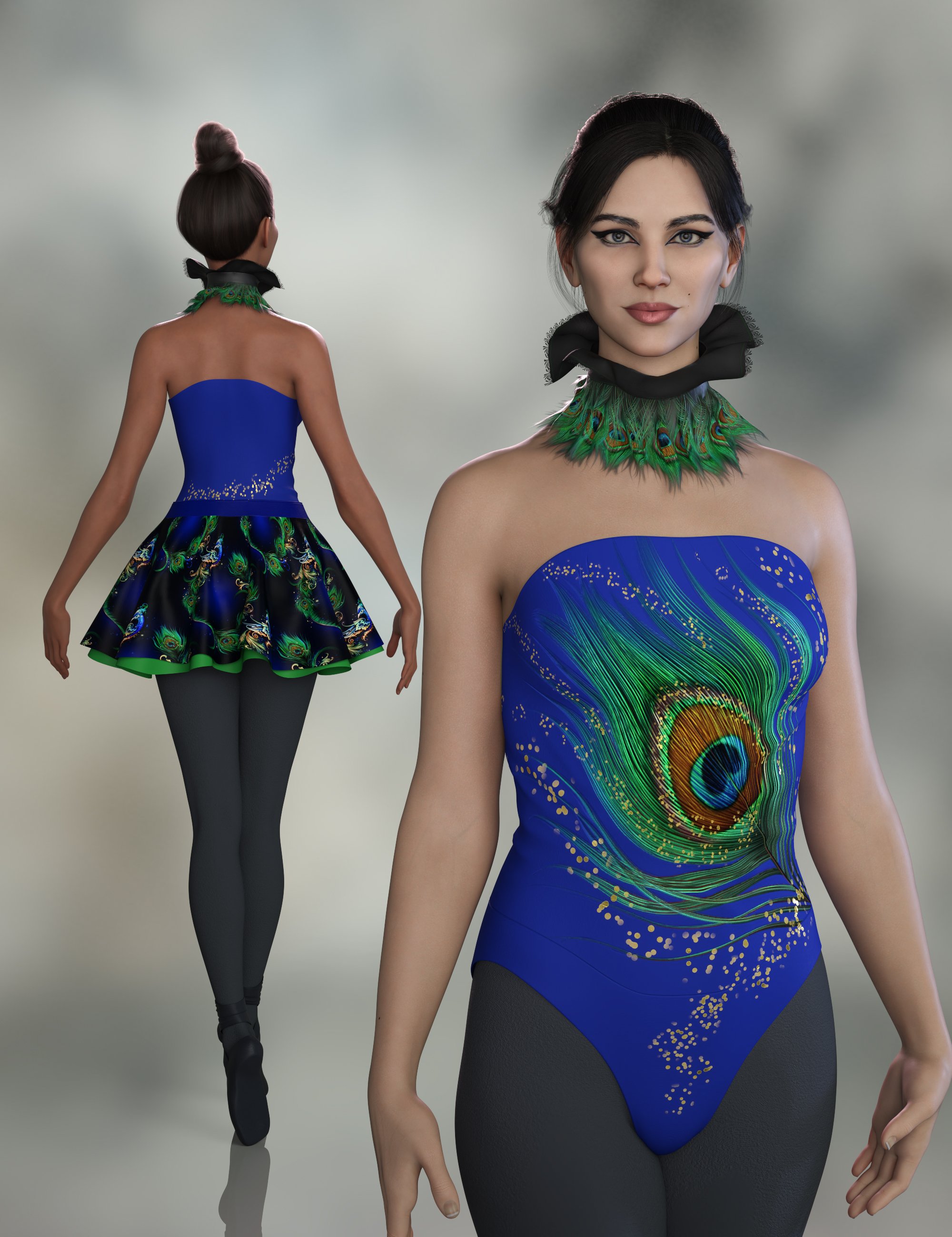 dForce Amaris Outfit for Genesis 9 Texture Add-on