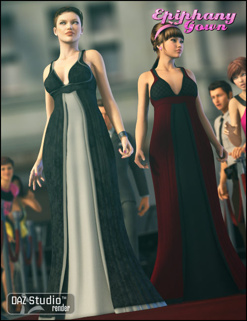 Epiphany Gown by: Barbara Brundonoutoftouch, 3D Models by Daz 3D