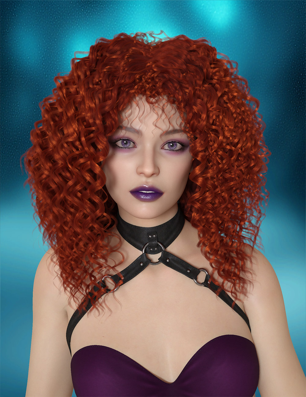 Nadia Hair for Genesis 9 and 8 by: Prae, 3D Models by Daz 3D