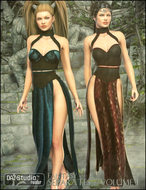 Fantasy Separates Vol 1 by: Xena, 3D Models by Daz 3D