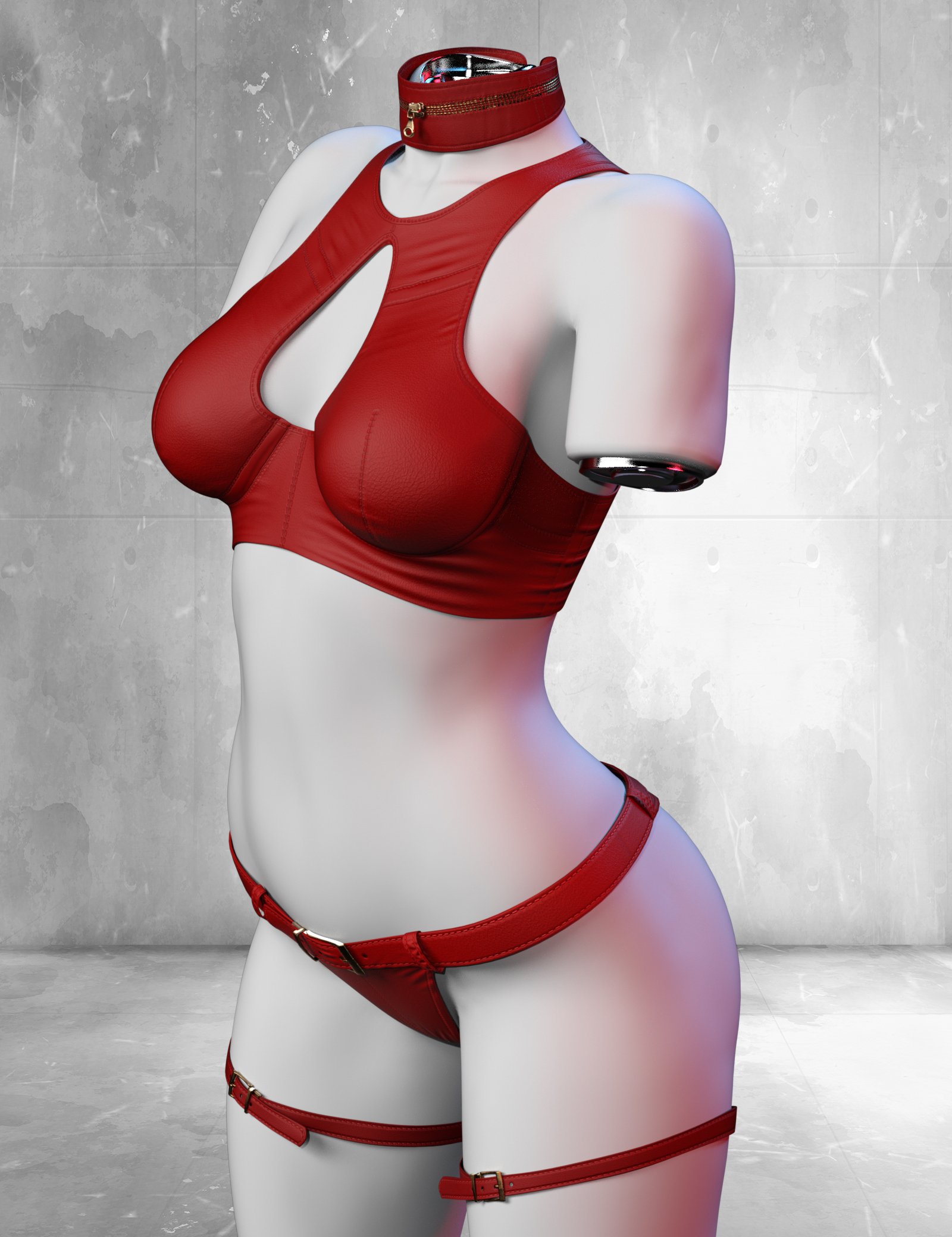 X-Fashion Dark Punk Leather Set Genesis 9