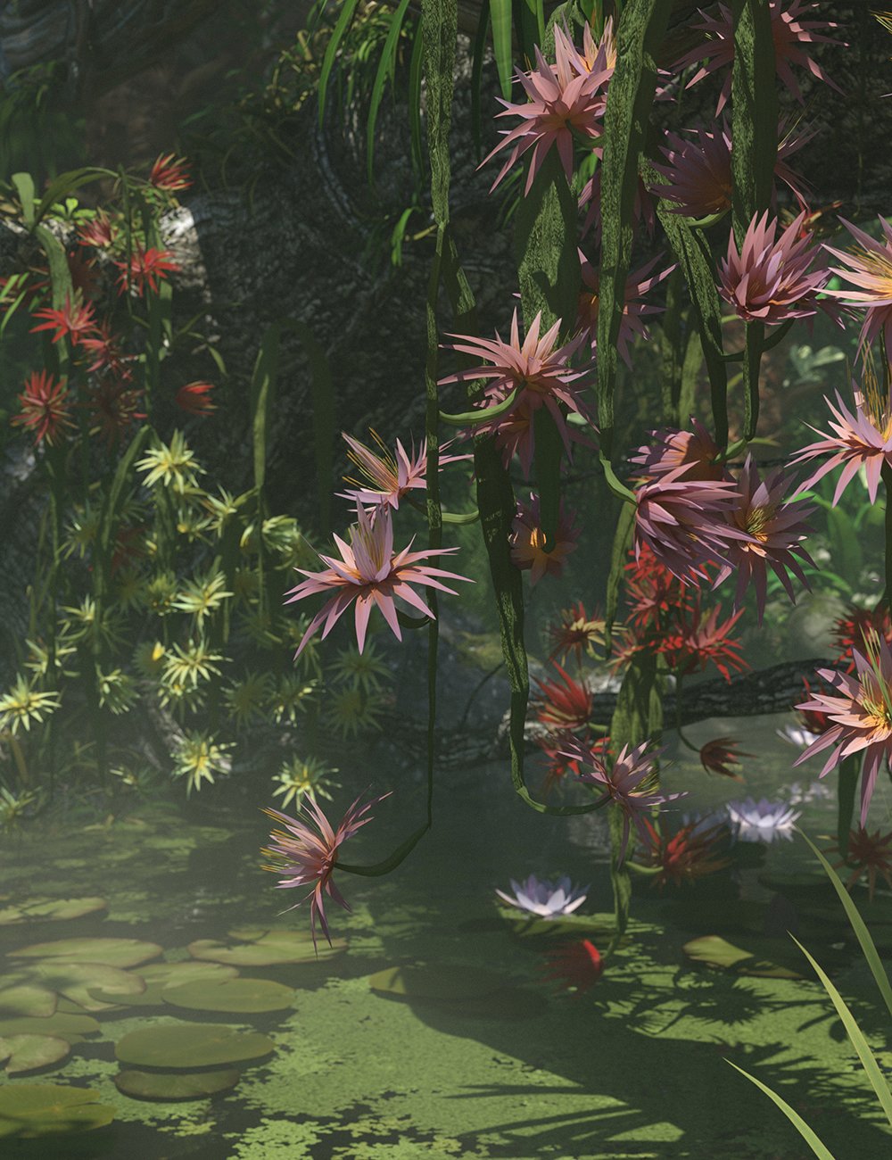 Orchid Cactus - Low Res Tropical Flowers