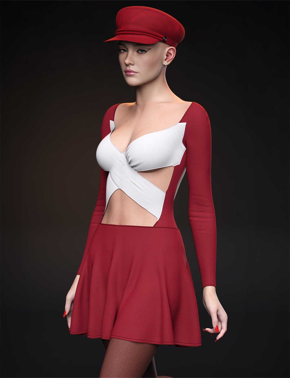 dForce CGI Katya Outfit for Genesis 9 by: Color Galeria, 3D Models by Daz 3D