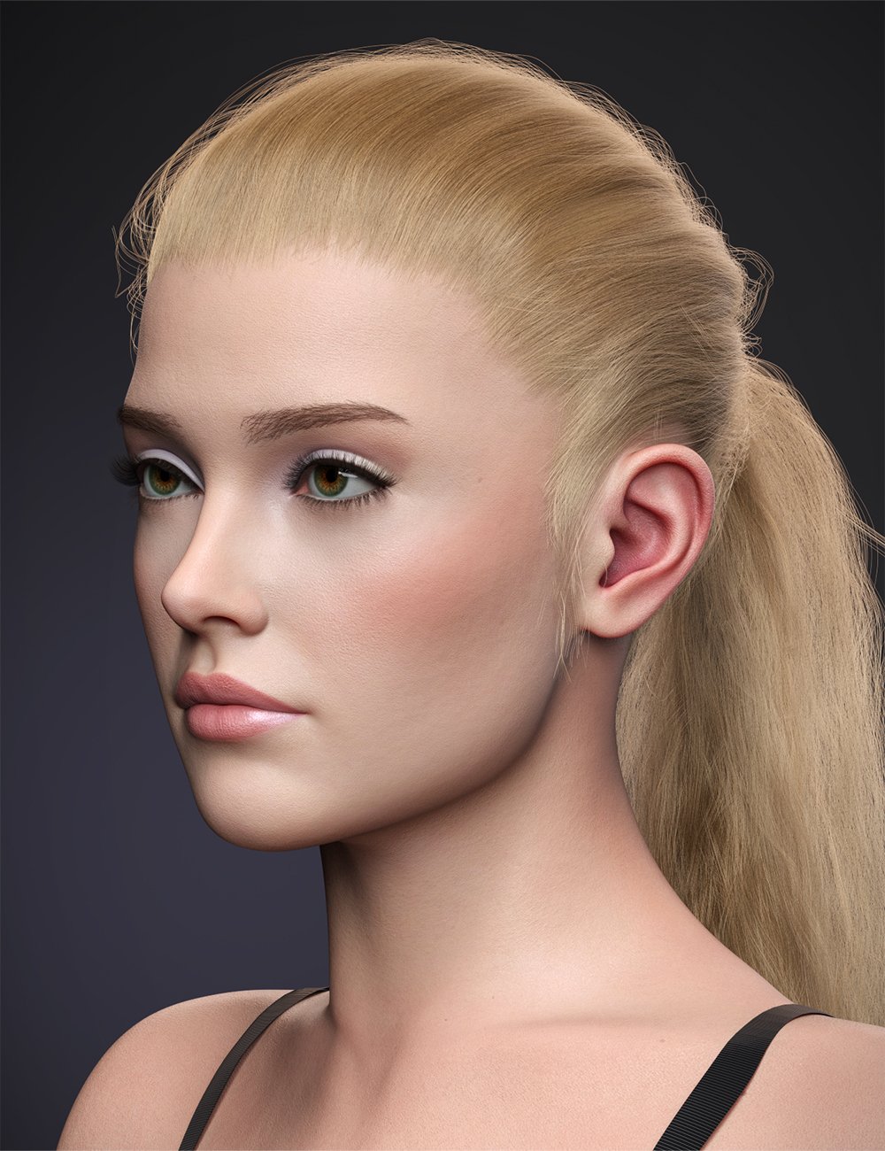 CGI Katya Hair for Genesis 9 by: Color Galeria, 3D Models by Daz 3D