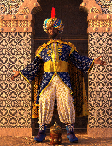 Three Kings - King Balthasar for Genesis 8 Males | Daz 3D