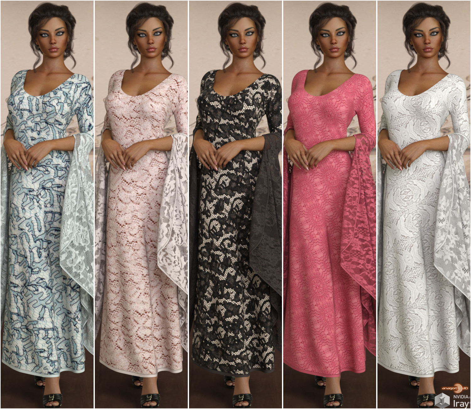 VERSUS - The dForce Gowns Collection for G8F by: Anagord, 3D Models by Daz 3D