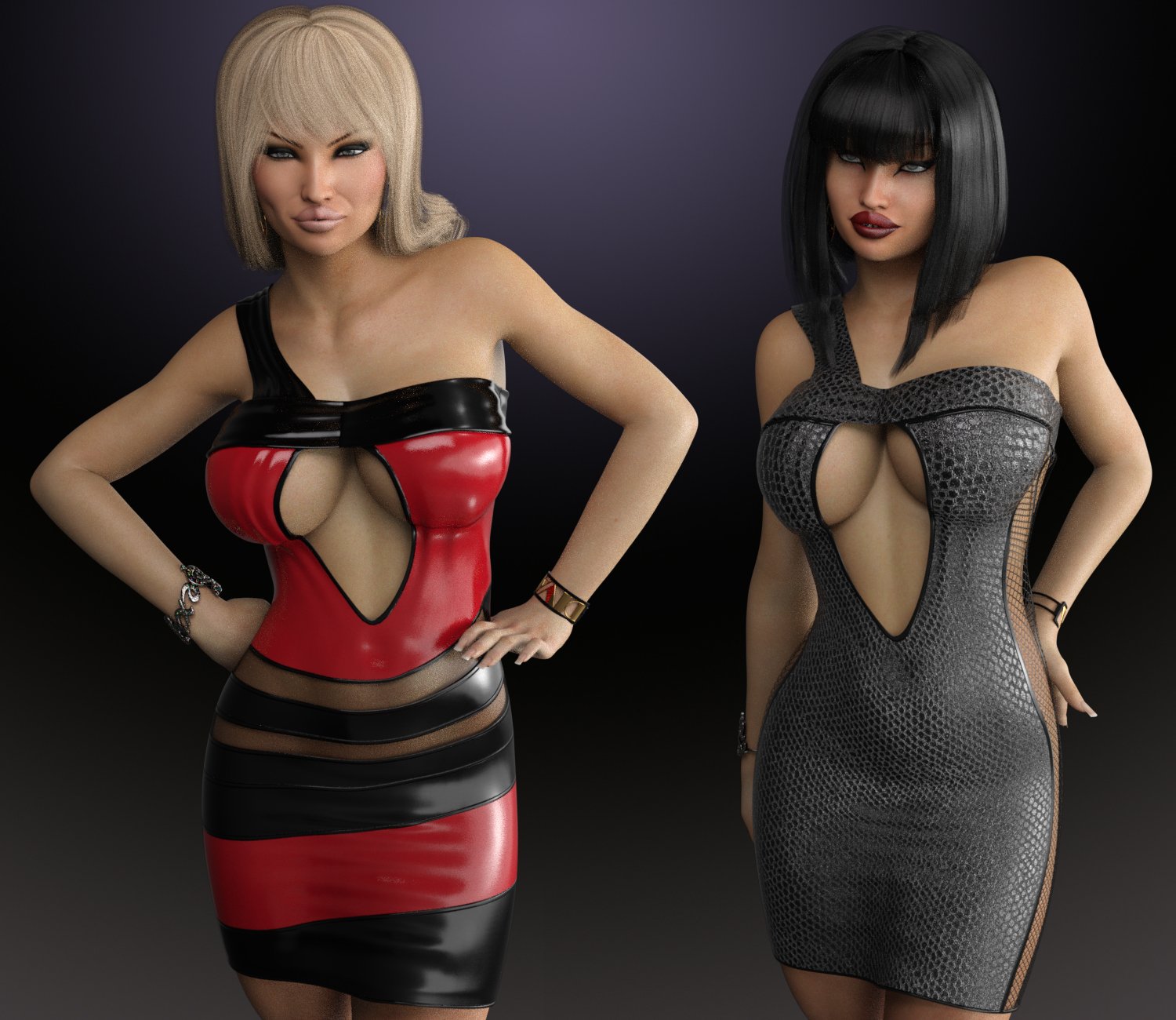 VERSUS - Showstealer Dress for Genesis 3 Female(s) by: Anagord, 3D Models by Daz 3D