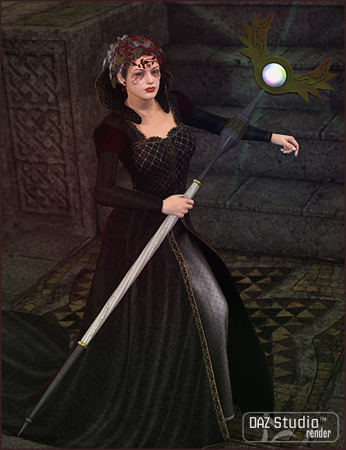 Wizardly Staves by: Valandar, 3D Models by Daz 3D