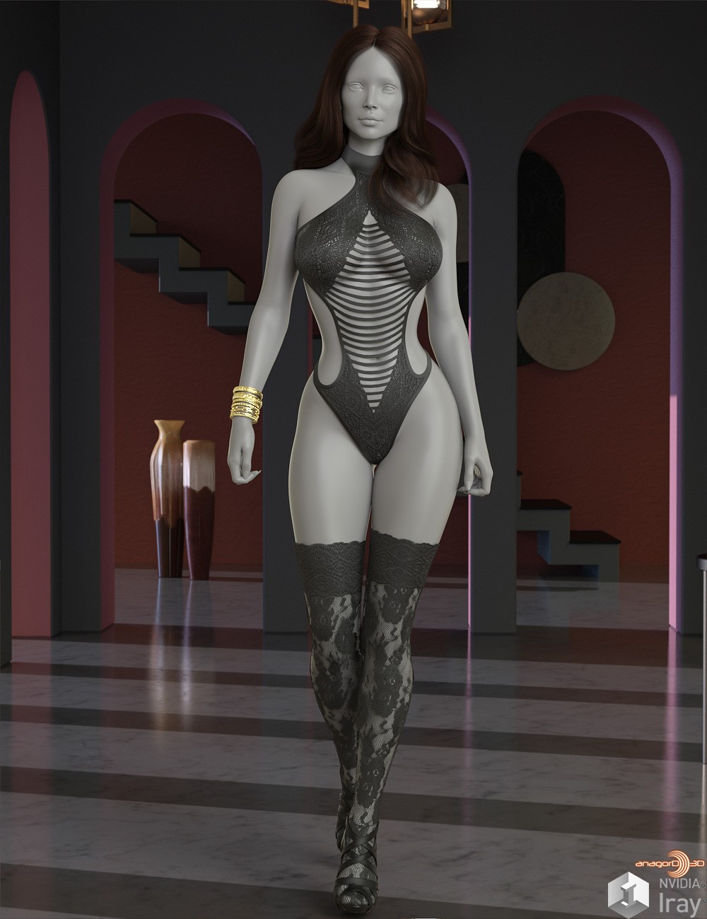 VERSUS - Fishnet Bodysuit for G8F and G9F by: Anagord, 3D Models by Daz 3D