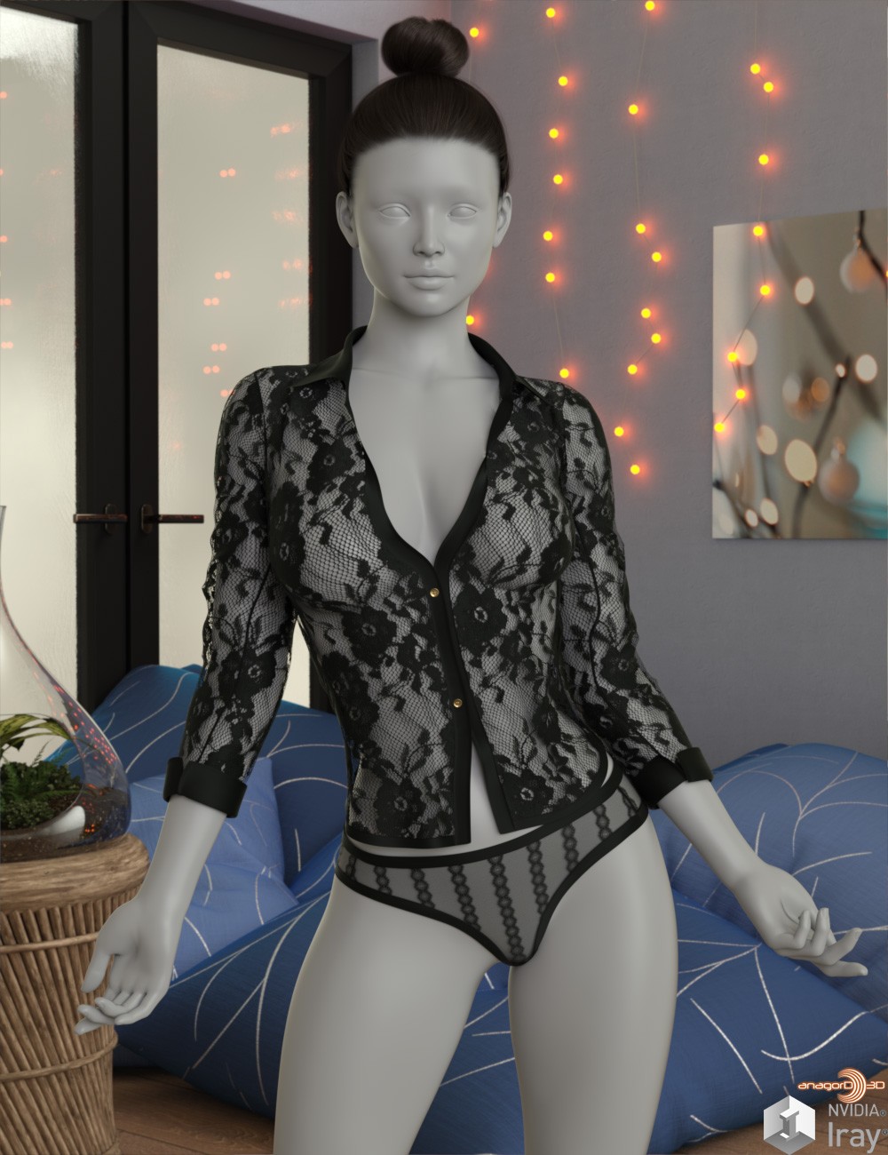 VERSUS - dForce XS Shirt for G8 and 8.1F by: Anagord, 3D Models by Daz 3D