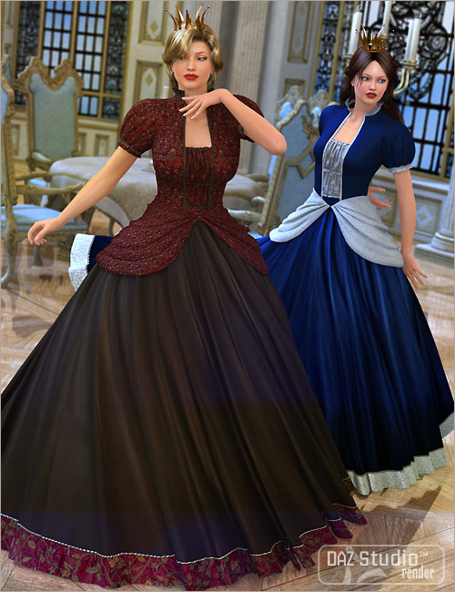 Splendid for the Princess Gown by: Sarsa, 3D Models by Daz 3D