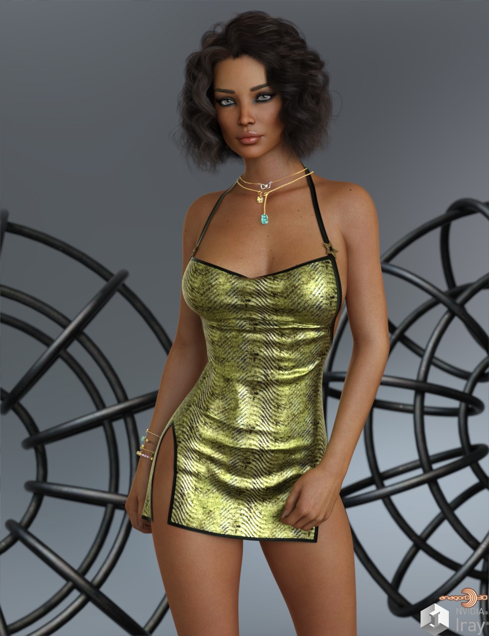 VERSUS - dForce Starbright Dress for Genesis 8 and 8.1F by: Anagord, 3D Models by Daz 3D