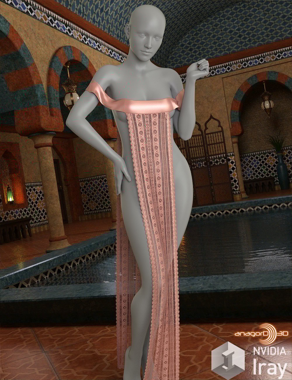 VERSUS - dForce Sexy Loin Dress 2 for Genesis 8 Females by: Anagord, 3D Models by Daz 3D