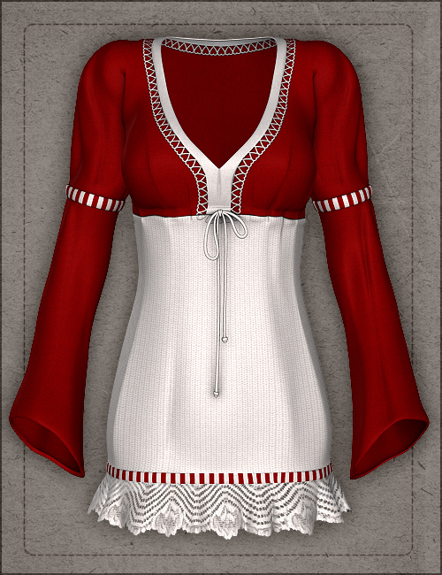 Frangipani Dress for V4 Frangipani Dress for V4 by: MadaThorneSarsa, 3D Models by Daz 3D