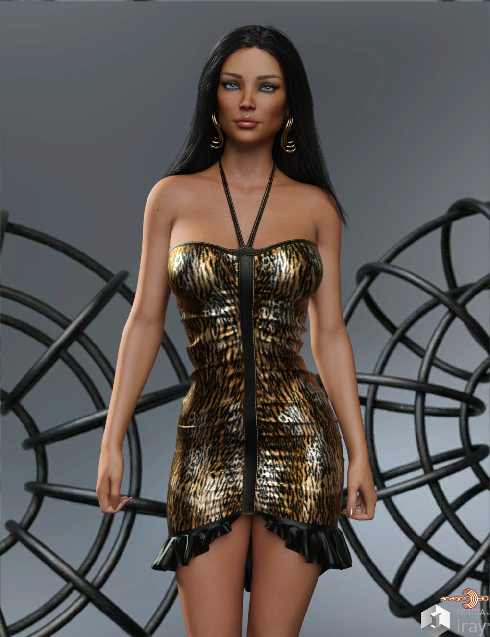 VERSUS - dForce Ruched Occasion Dress II Genesis 8 and 8.1F and G9 by: Anagord, 3D Models by Daz 3D