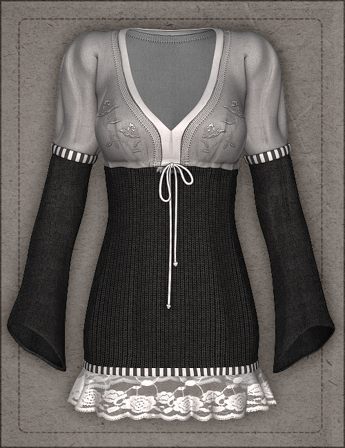 Frangipani Dress Textures by: Sarsa, 3D Models by Daz 3D