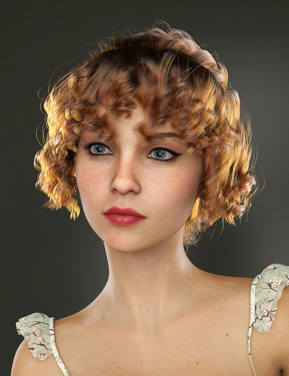 dForce CS Belle Hair for Genesis 9 and 8 Female