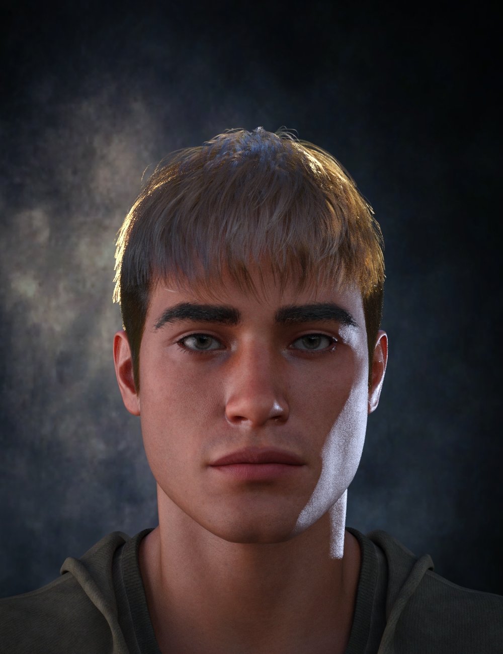 dForce Galvario Bowl Hair for Genesis 9