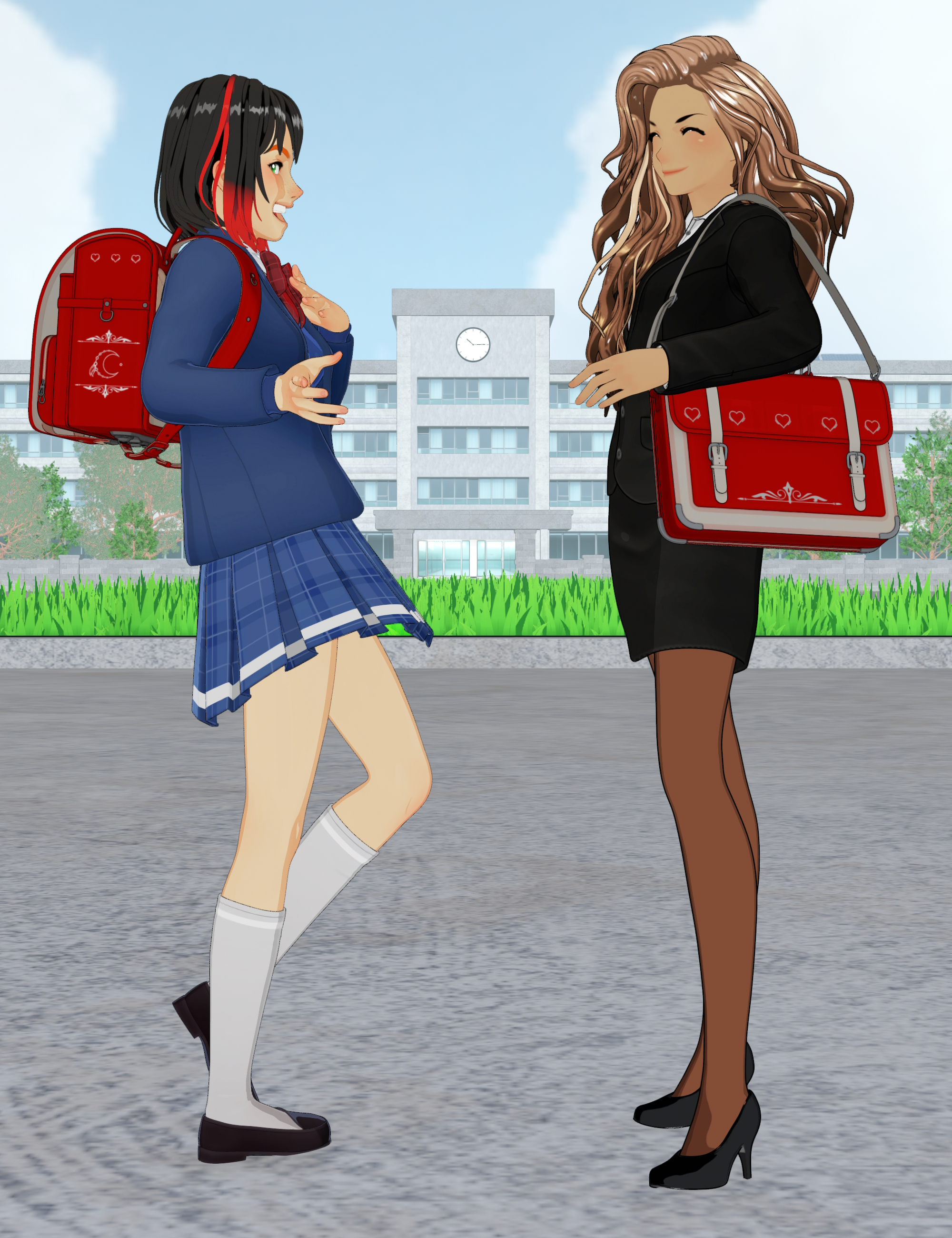 School Backpacks Toon Genesis 9 by: fjaa3d, 3D Models by Daz 3D