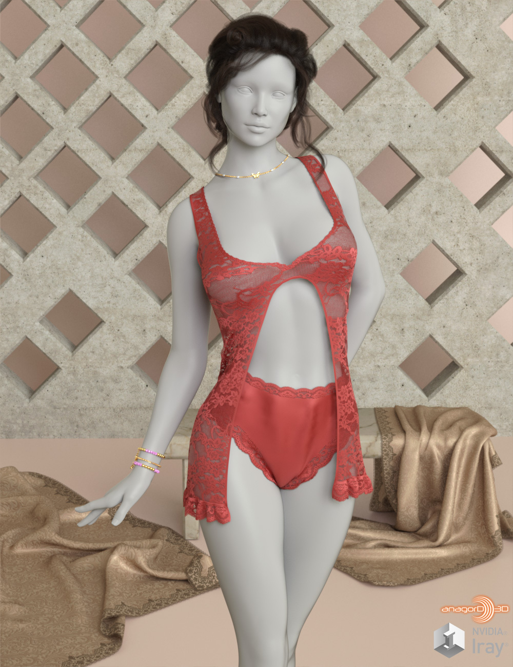 VERSUS - dForce Luxurious Lingerie for Genesis 8 and 8.1 Female by: Anagord, 3D Models by Daz 3D